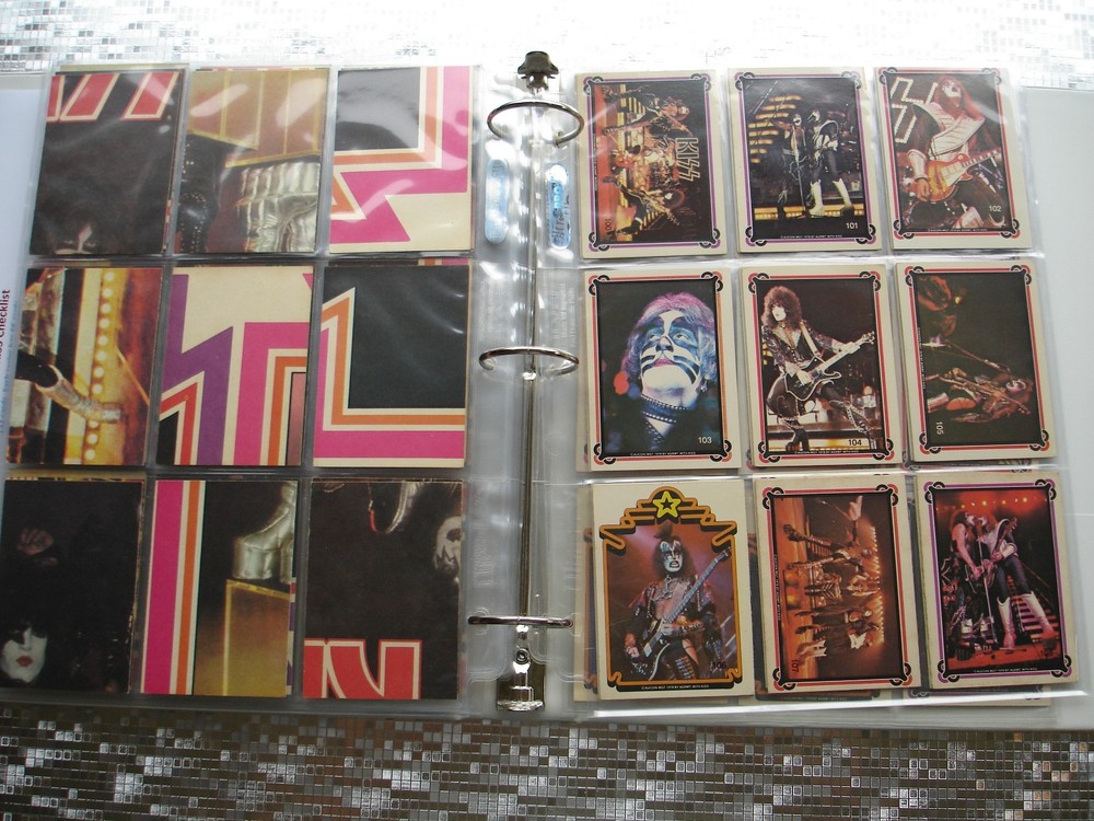 KISS ~ Series 1 & 2 Donruss 1-132 Complete Card Set in 9 pocket Binder Sheets