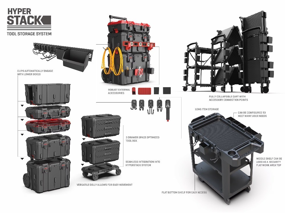 Stack Dolly – Rolling Base for Modular Garage & Tool Storage System