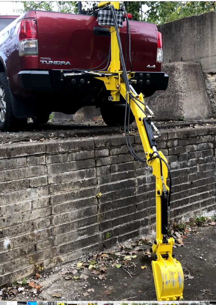 US Patent w/ Working Prototype Package. YouTube: ‘DigUpTruck’ Backhoe Excavator