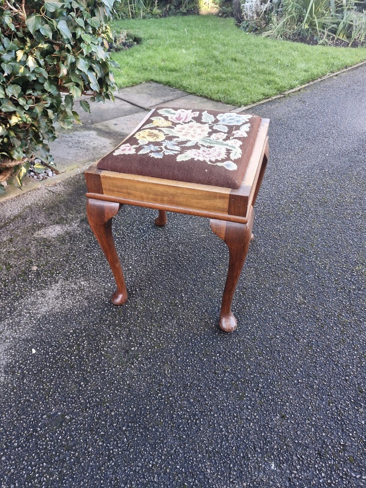 Georgian Needlepoint Stool
