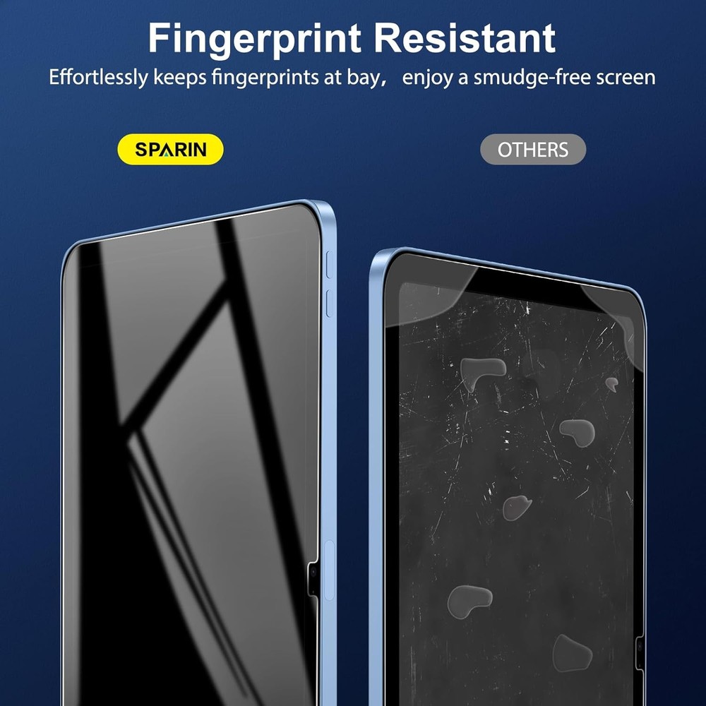 SPARIN Screen Protector for iPad 11th 10th 2 screen protector, transparent