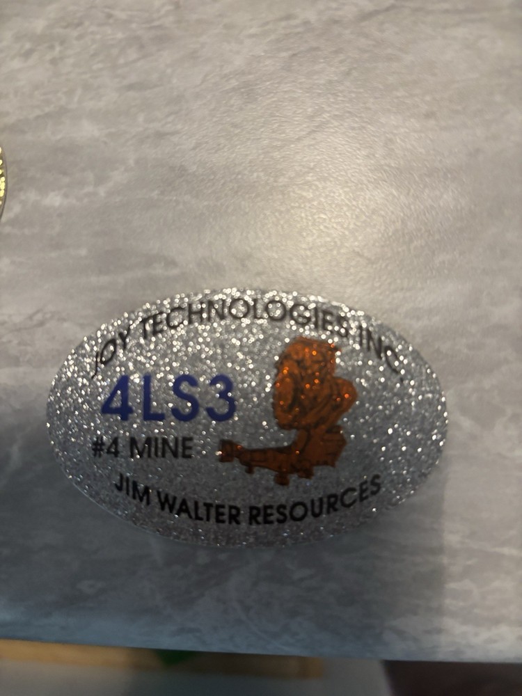 Joy Coal Mining stickers Nice Globe RARE.  Item 5