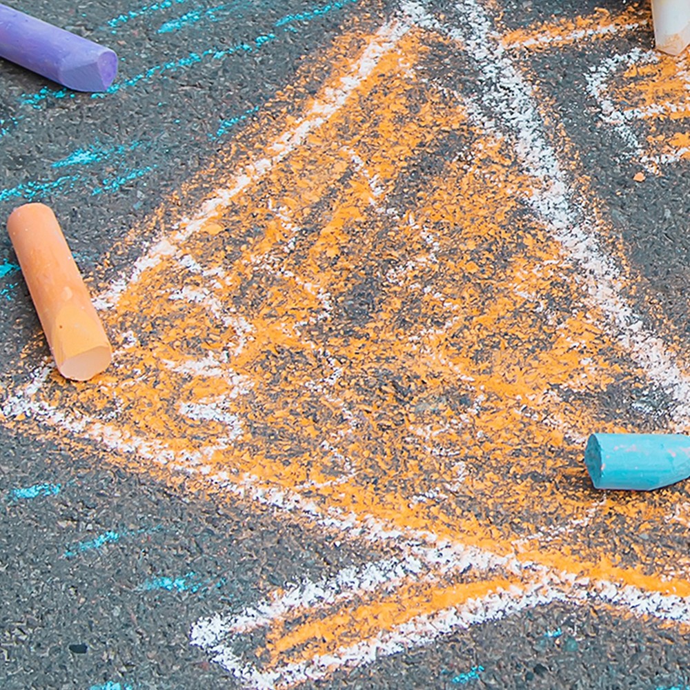 20pcs Blue Large Outdoor Chalk