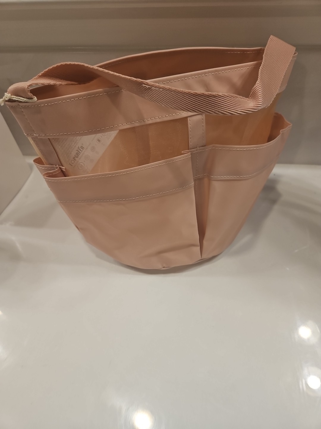 Pottery Barn PB Dorm Teen Shower Caddy Mesh Blush Pink- Brand New With Tags