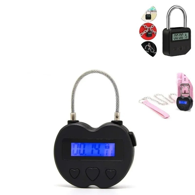 Multifunctional LCD Display Time Lock, Waterproof USB Rechargeable Temporary Tim