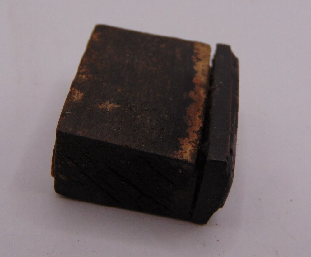 Vintage Printing Letterpress Printers Block Copper Teeth