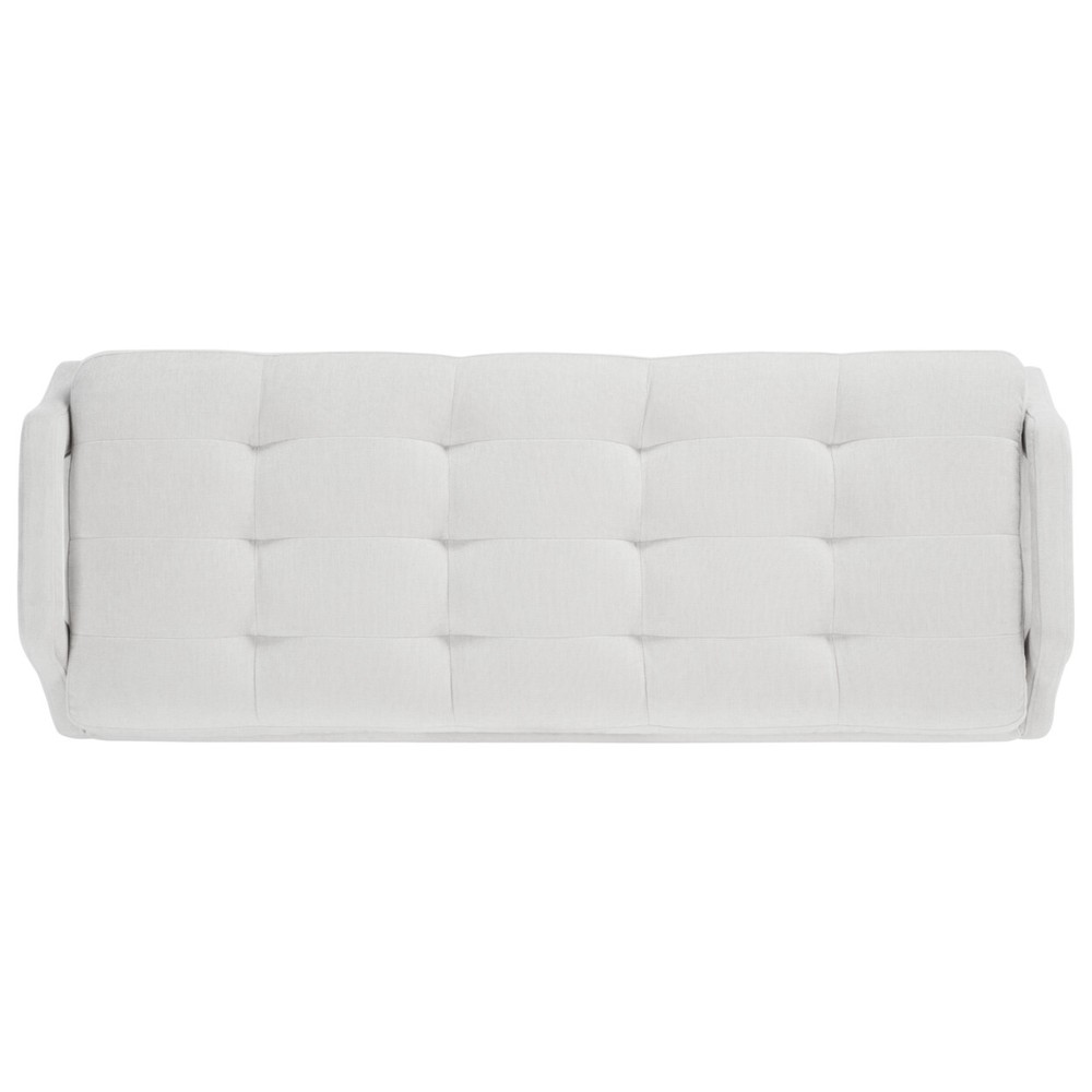 SAFAVIEH Everdeen Bench | Light Grey / Gold |