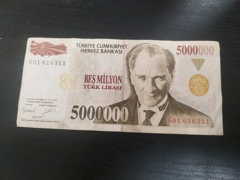 Turkey 5 Million Lira 1997