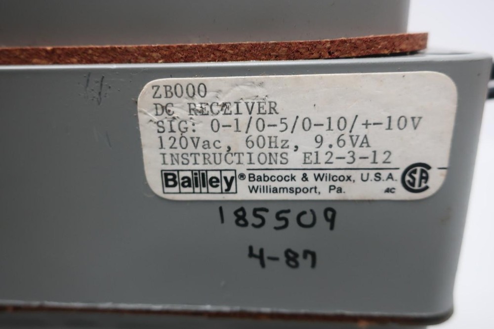 Bailey ZB000 Dc Receiver 120v-ac