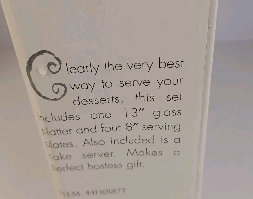 Vintage-1998-New In Box- Elements 6 Piece Cake Server Set