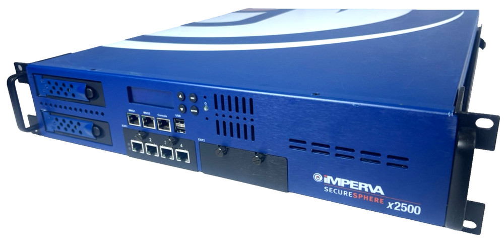 IMPERVA x2500 SecureSphere 4-Port G/BIT NETWORK SECURITY APPLIANCE