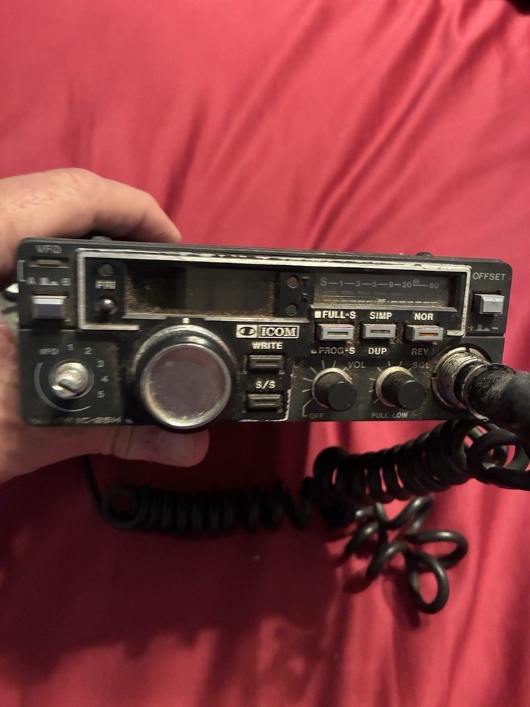 ICOM IC-25H Transceiver w/ICHM14 Mic Untested