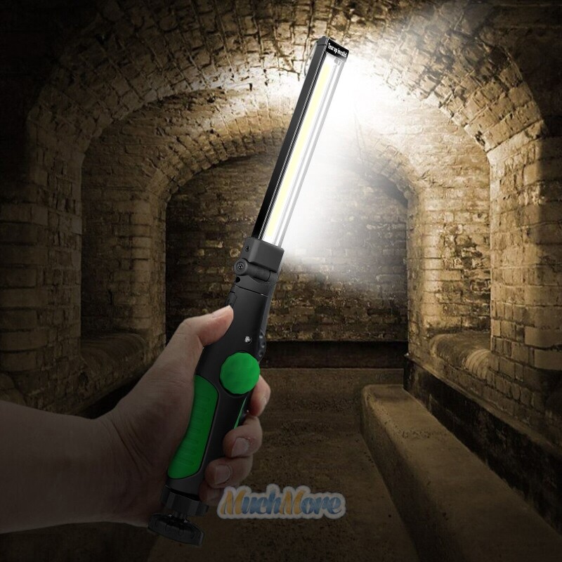 10000LM Multifunction COB LED Slim Work Light Lamp Rechargeable Flashlight Torch