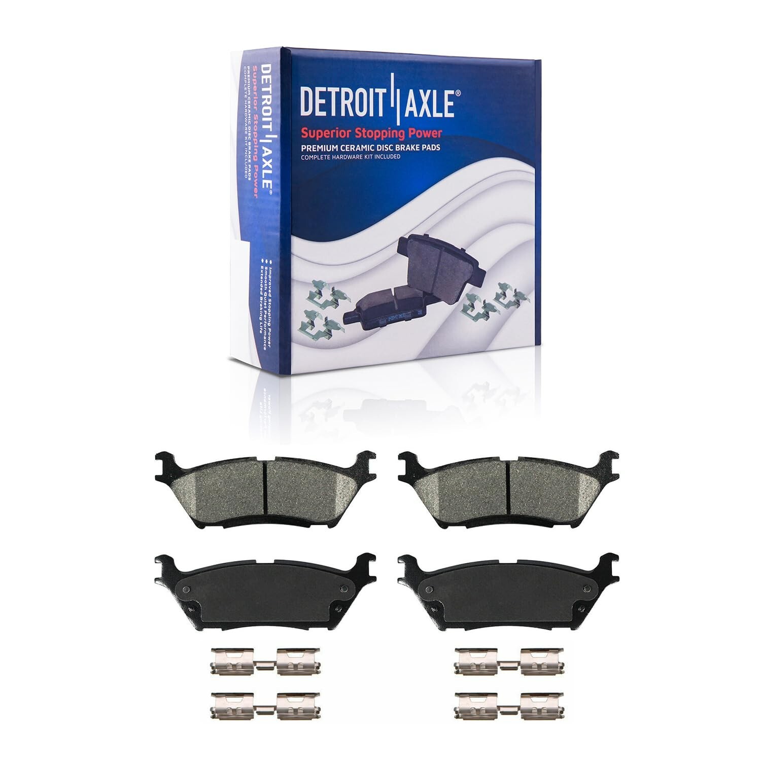 Front Rear Drilled Rotors Brake Pads for 2018 - 2020 F-150 Expedition Navigator