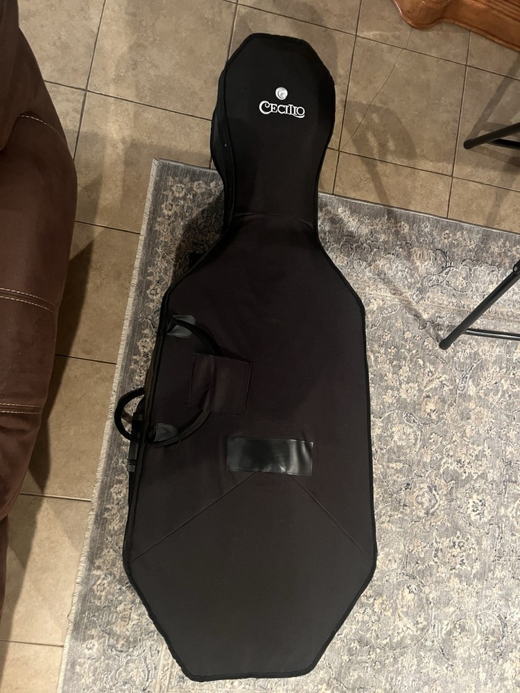 Cecilio 4/4 student Cello w/ Hard & Soft Case, Stand, Bow, extra strings