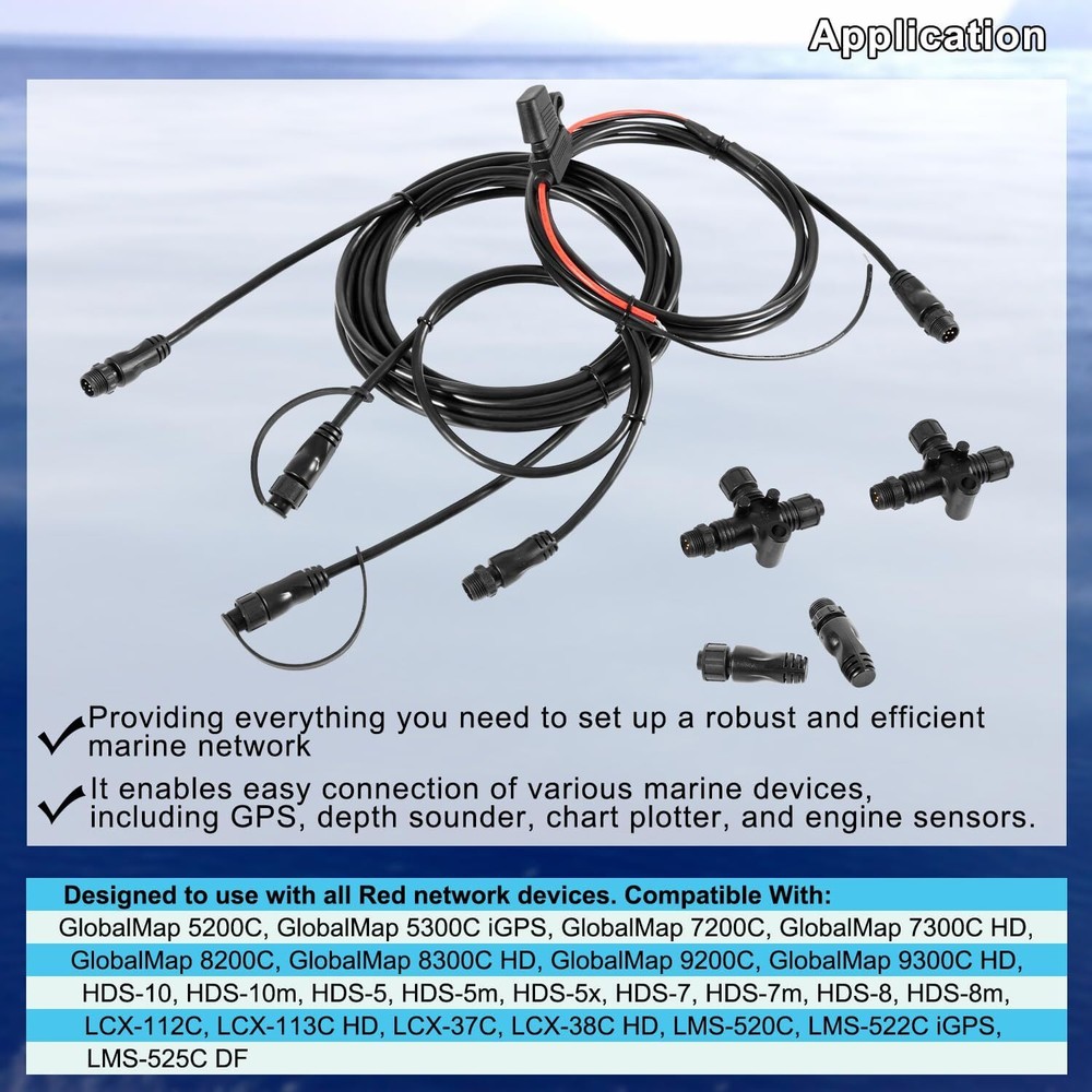 124-69 NMEA 2000 Node Terminators Network Starter Kit for Lowrance N2K-Exp-Rd-2