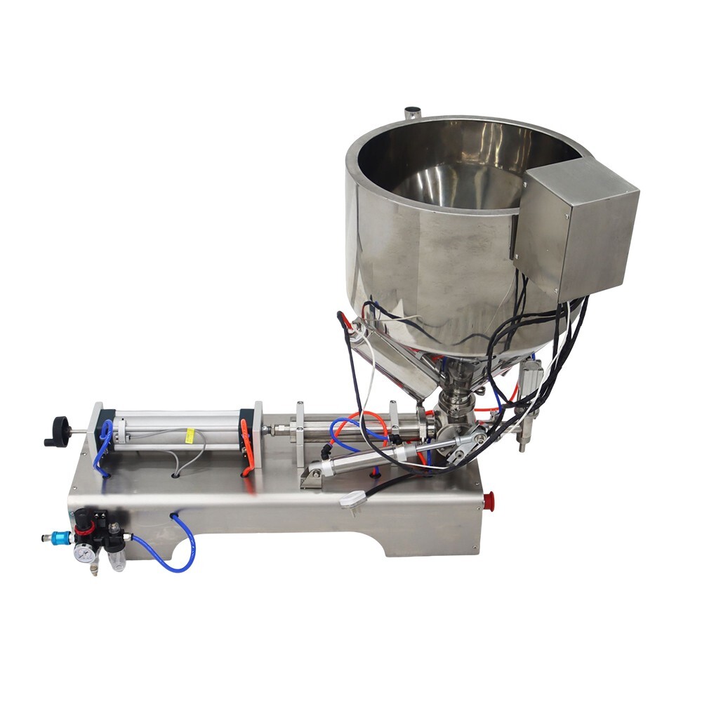 110V Single Nozzle Paste Liquid Dual Purpose Heating Filling Machine 50-500ml