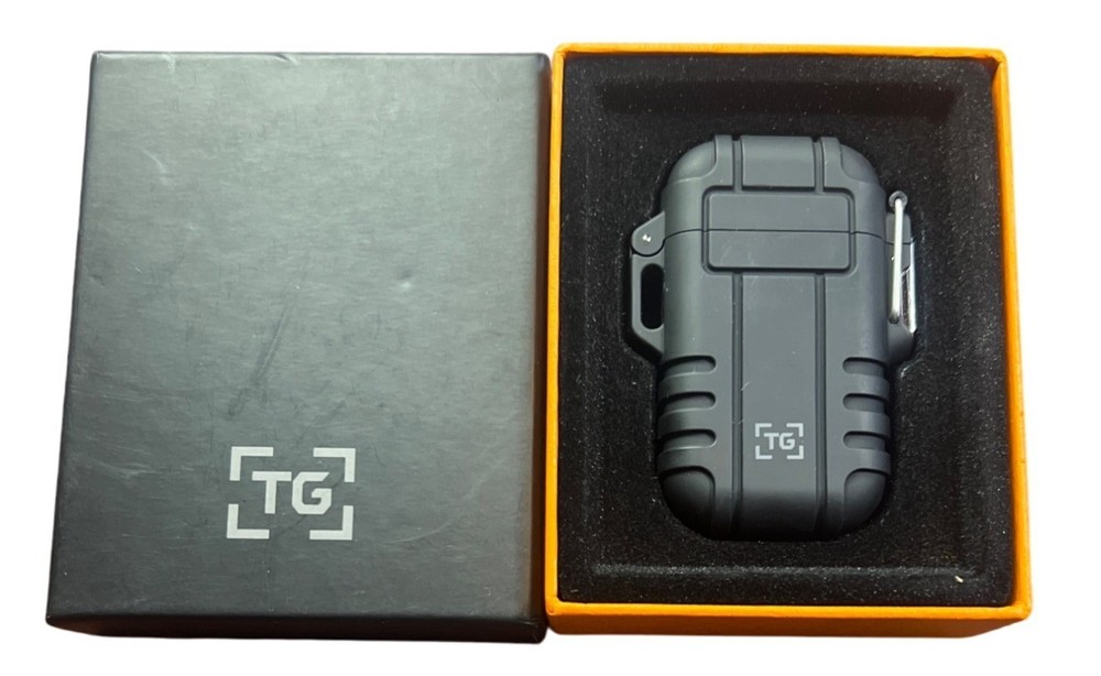Windproof USB Rechargeable Dual Arc Plasma Lighter With Case