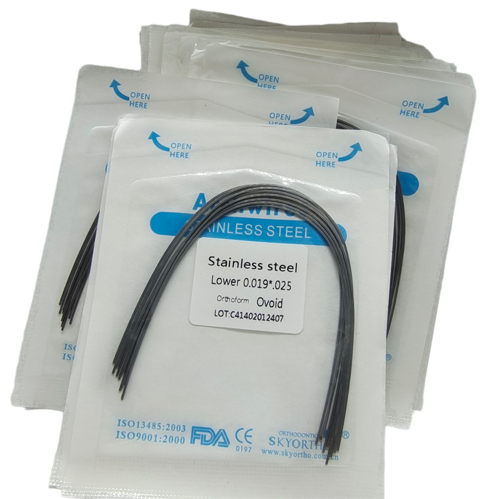 10pcs Dental Orthodontic Arch Wire Stainless Steel Rectangular