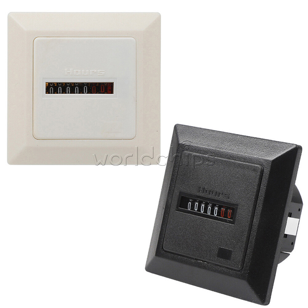 Timer Industrial Mechanical Rolling Totalizing Timer Digital 0-99999.9Hour Meter