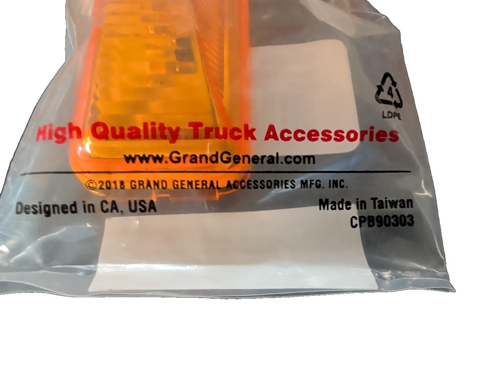 87641 Amber ABS LED Light with "ABS" Logo