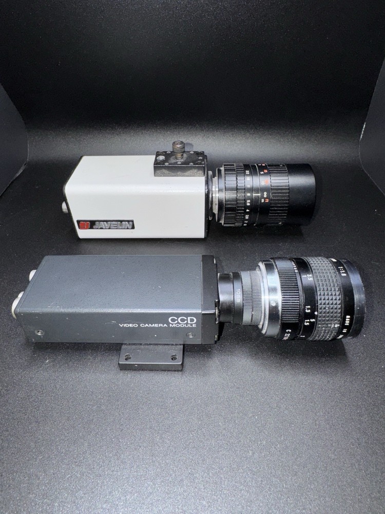 SONY XC-77 CCD VIDEO CAMERA MODULE & JAVELIN CCTV CAMERA LOT UNTESTED