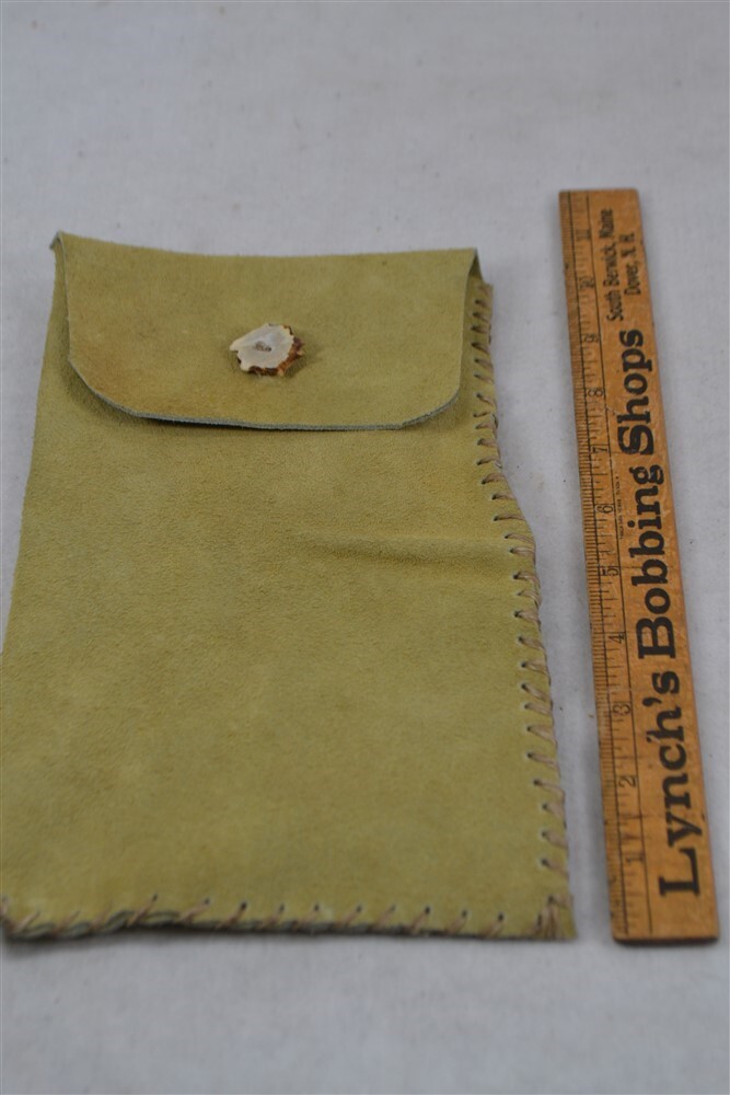 leather  bag pouch possibles  shot  5.5 x 10 hand made 18th 19th c replica