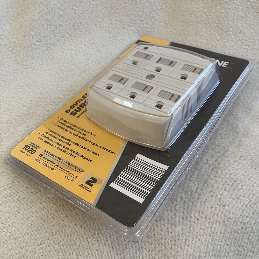 ELECTRICAL WORK ZONE 6-OUTLET SURGE PROTECTOR CUBE - Great Protection