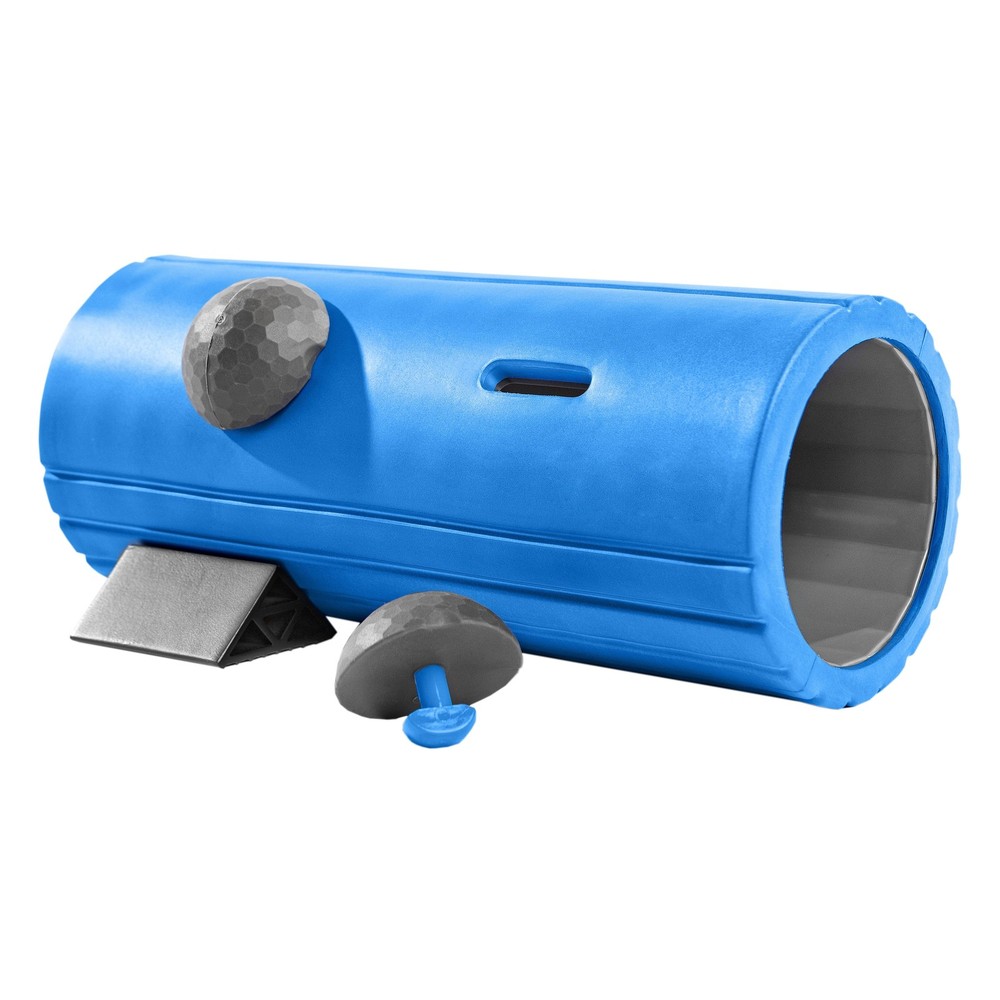 13" Hollow Core Foam Roller with EVO Focus Technology, Blue/Gray