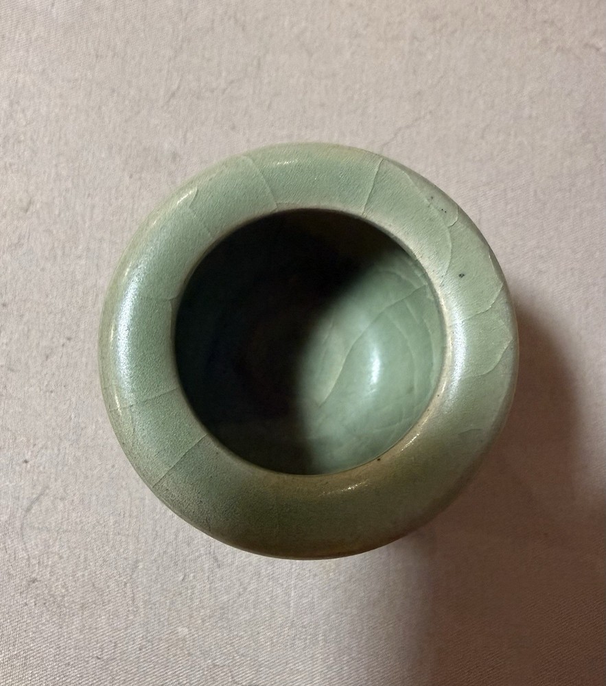 Ming Dynasty Longquan Mini Incense Burner - 明代龍泉迷你三足爐