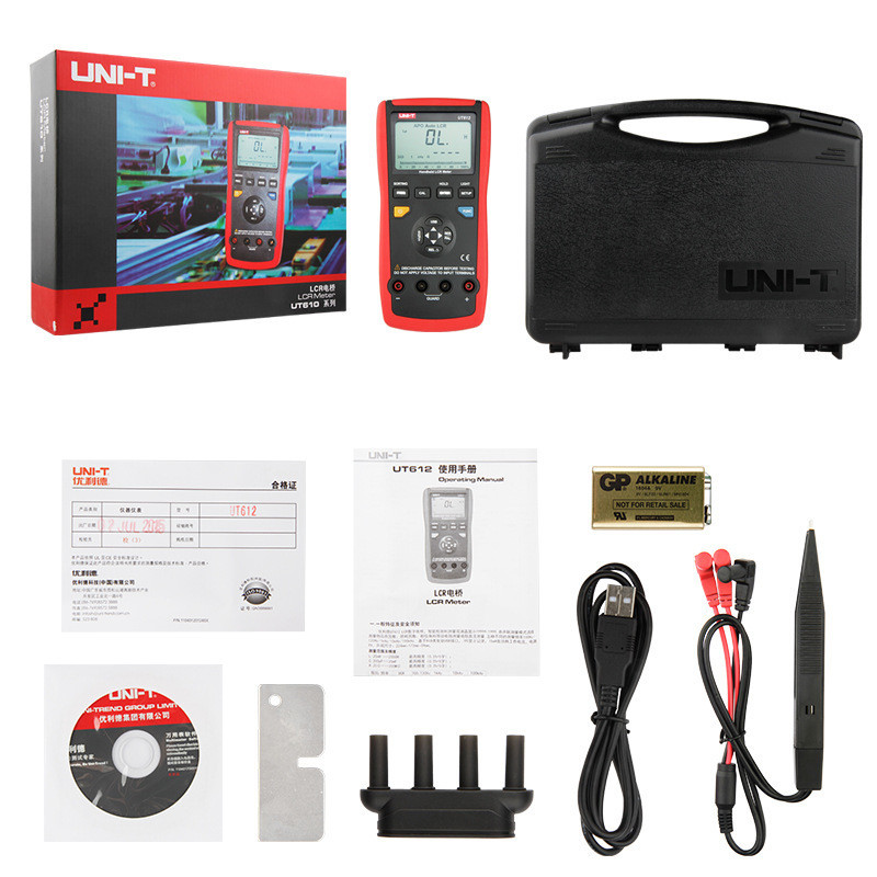 UNI-T UT612 LCR Meter Capacitance Inductance Ohm Freq Ratio Deviation Tester