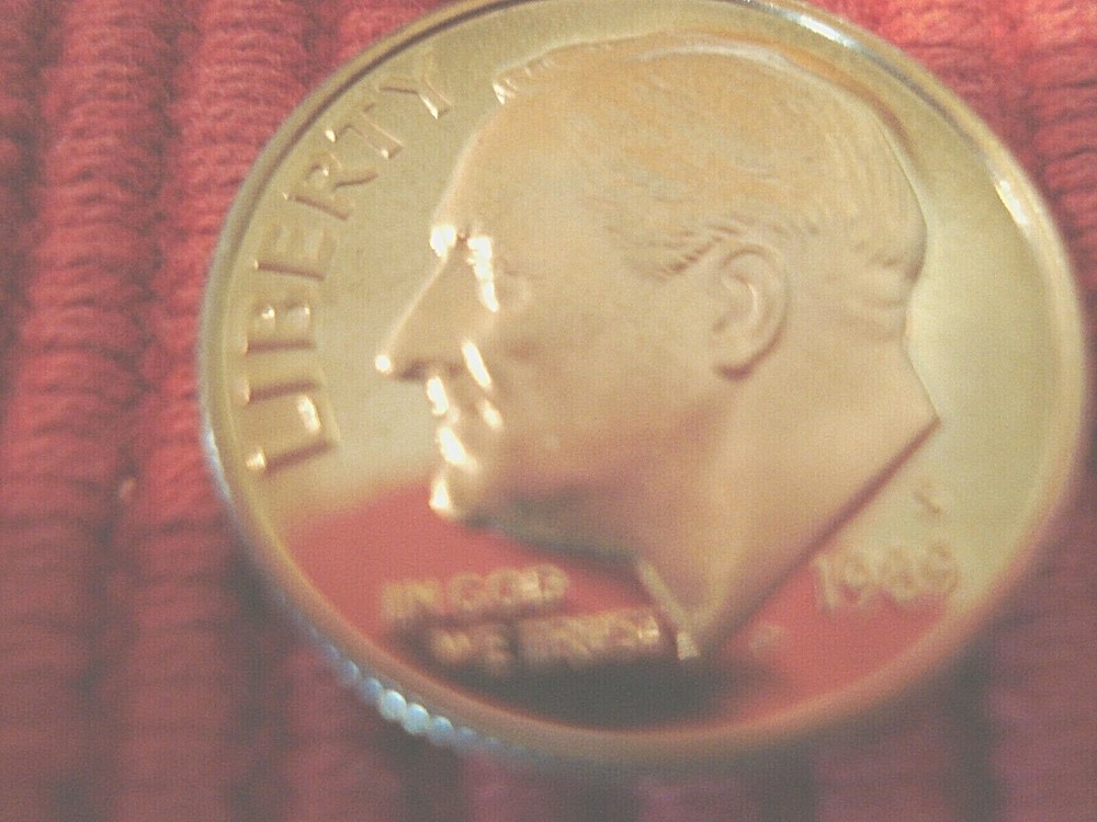 1989 S Roosevelt Gem Proof Dime