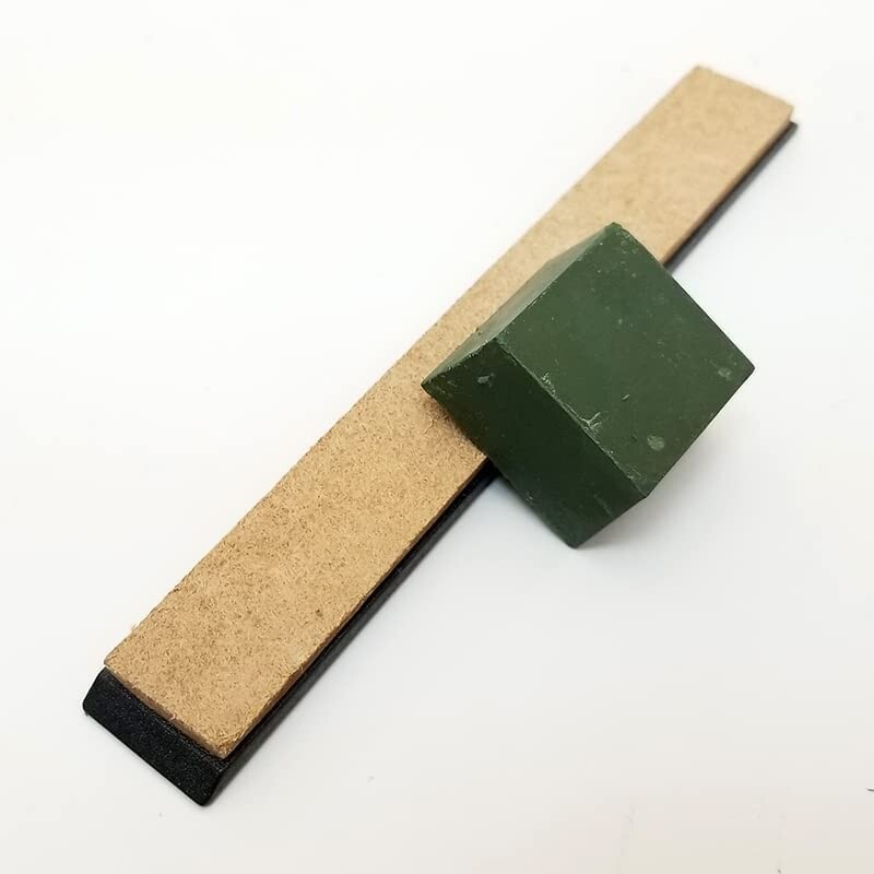 3pc Leather Strop Sharpening Polishing Buffing Compound for knives Razors Tools