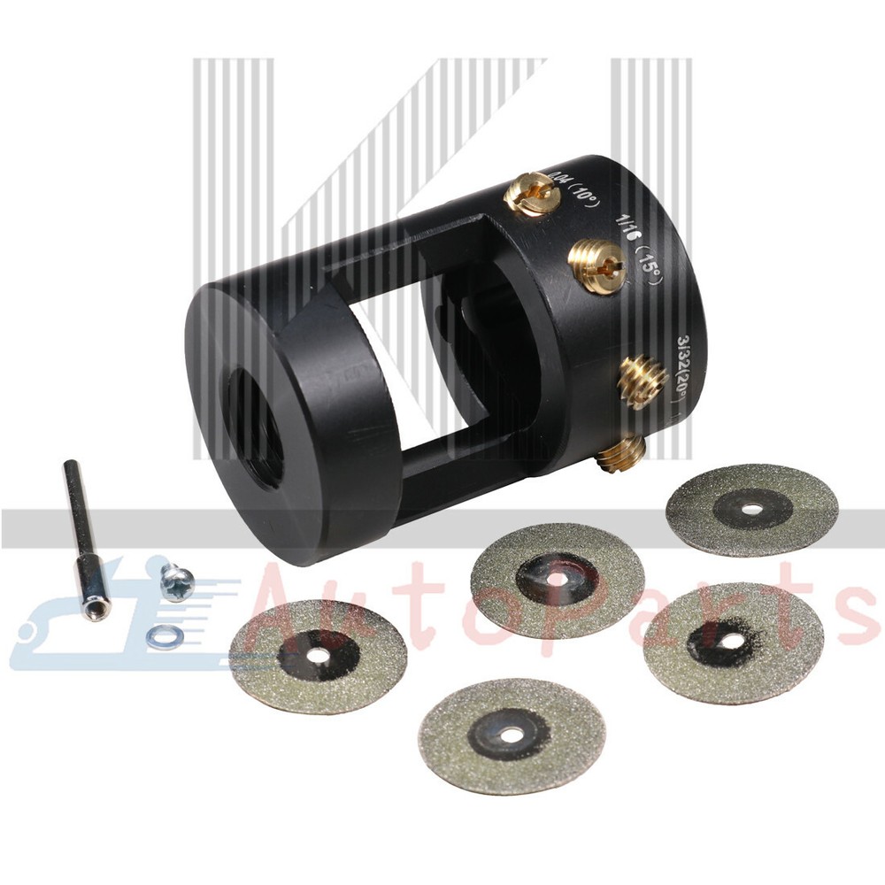 Tungsten Grinder & Sharpener Multi-Angle Offsets Head Tool Kit For TIG Welding