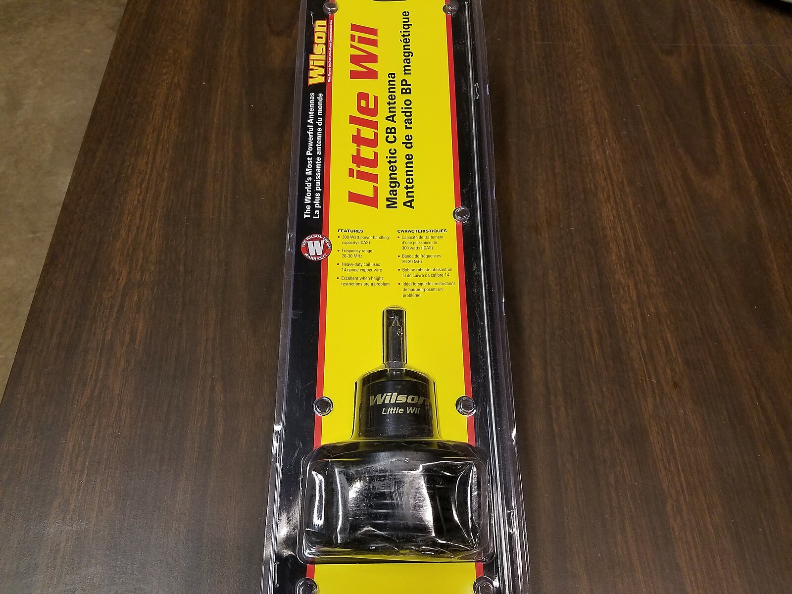 Wilson Little Wil black magnet mag mount mobile CB Antenna kit w SS whip 305-38