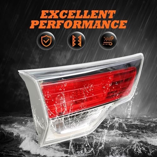 Inner Tail Light w/O Bulb Compatible with Highlander 2014 2015 2016 Side Left