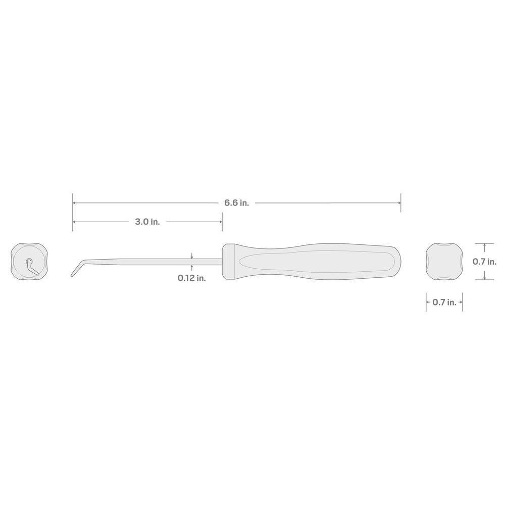 Compound Blunt Pick (1/8 X 3 In. Shank)