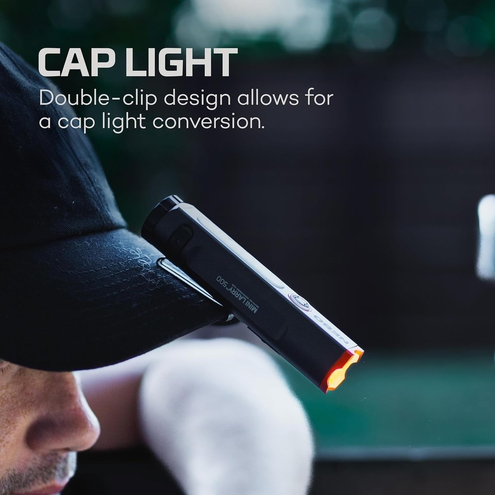 Mini Larry Pocket Flashlight 500 Lumen Waterproof Rechargeable Multitool