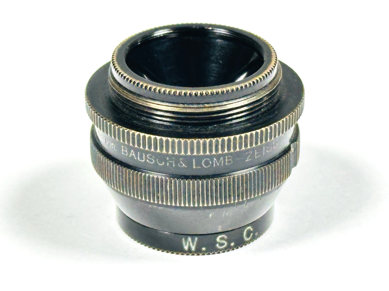 Antique Bausch & Lomb Zeiss 48mm Micro-Tessar Objective RMS Iris Diaphragm