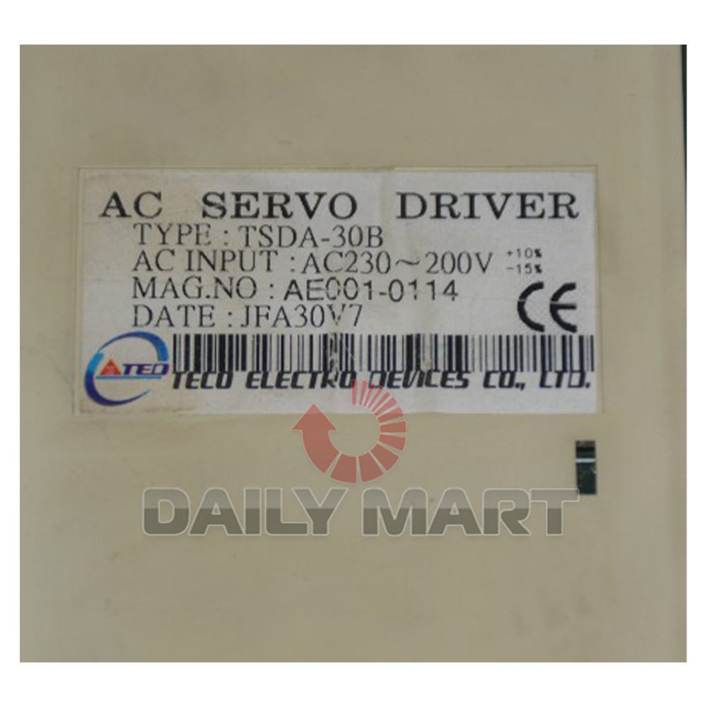 Used & Tested TECO TSDA-30B Servo Drive