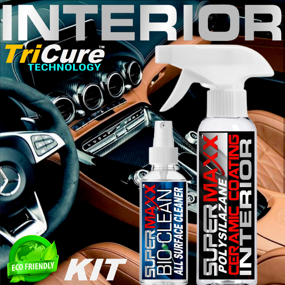 CERAMIC CAR COATING ALL INTERIOR LEATHER FABRIC PLASTIC SIO2 PROTECTION