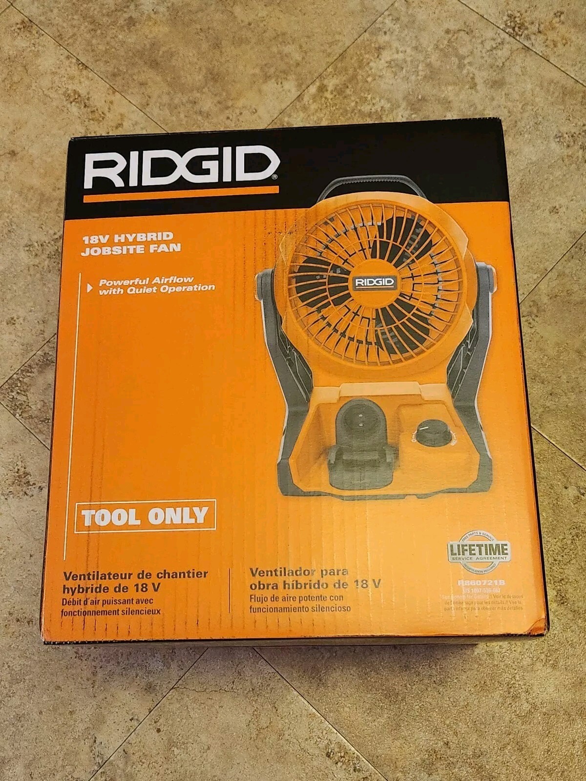 RIDGID R860721B 18V Cordless Hybrid Jobsite Fan (Tool Only) New !!!