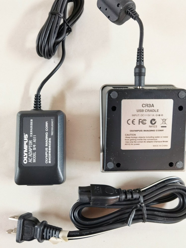Olympus A511 AC adapter Charger + Docking station CR3