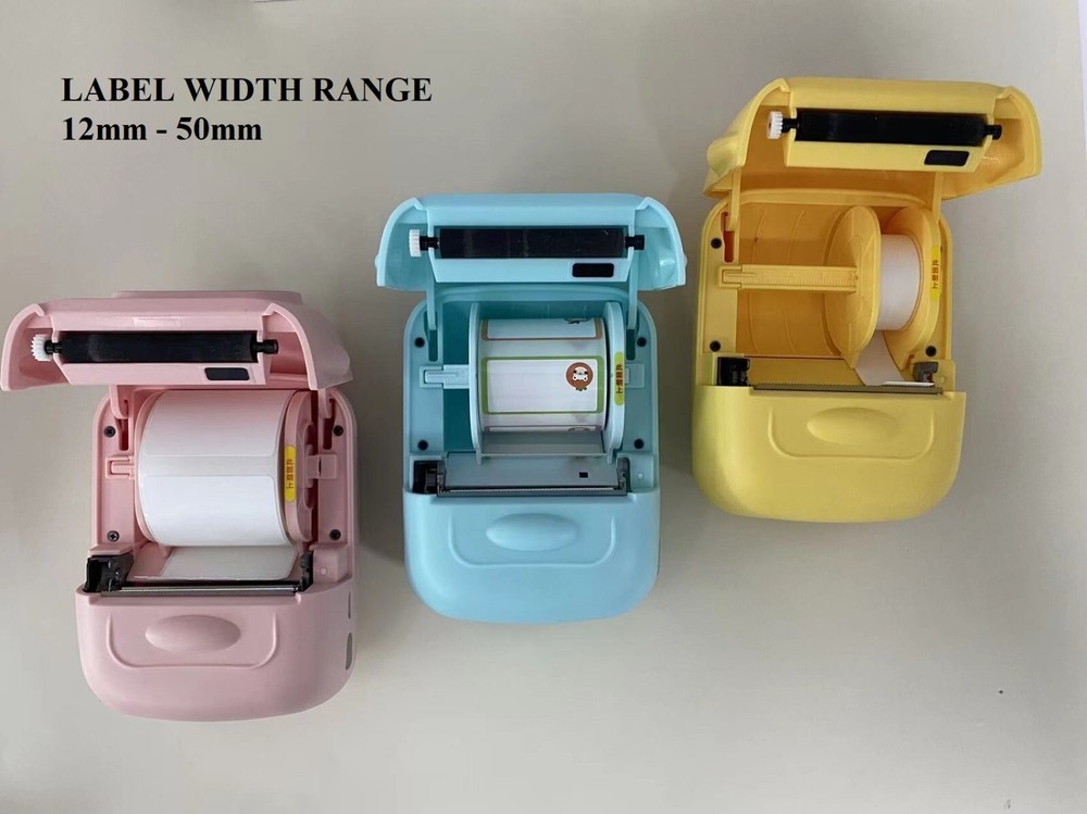 Portable Thermal Label Maker Wireless/Ink-less Handheld Label Maker