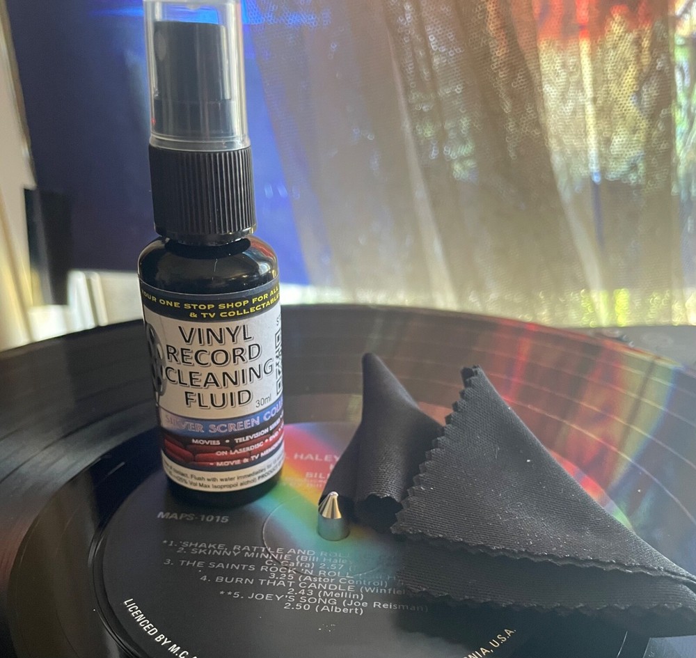 Vinyl Record Cleaning Solution Made in Oz plus Microfibre Cloths Free Post