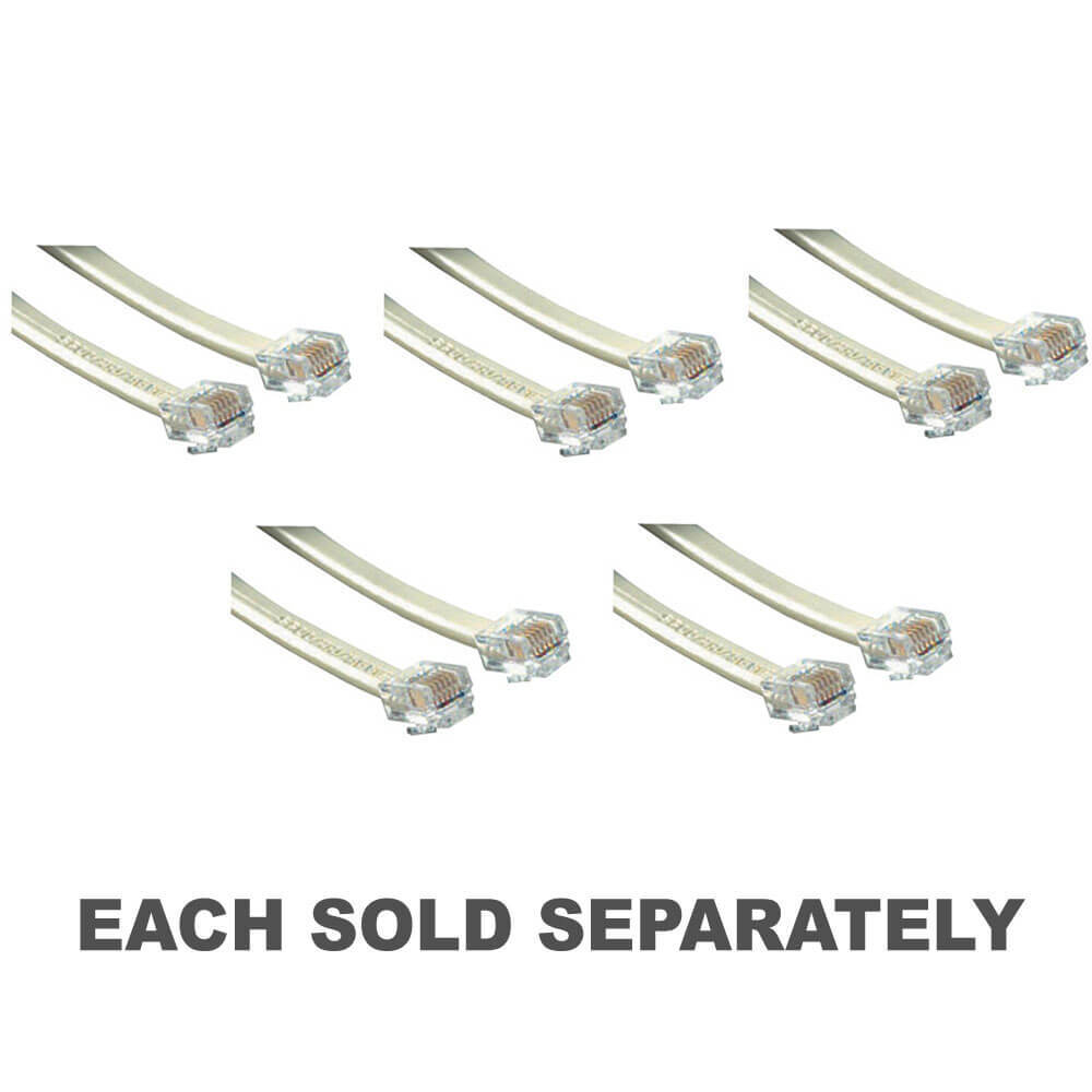 RJ12 6 Position 6 Conductor Plug To Plug Durable Cable High Quality Standard