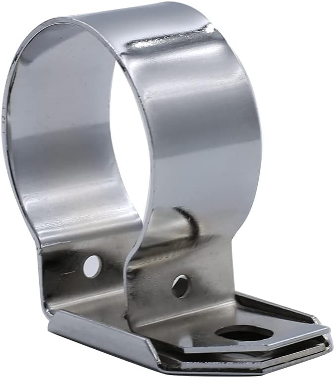 Chrome Coil Mount Bracket Replacement Compatible for Ford 260 289 302 Silver