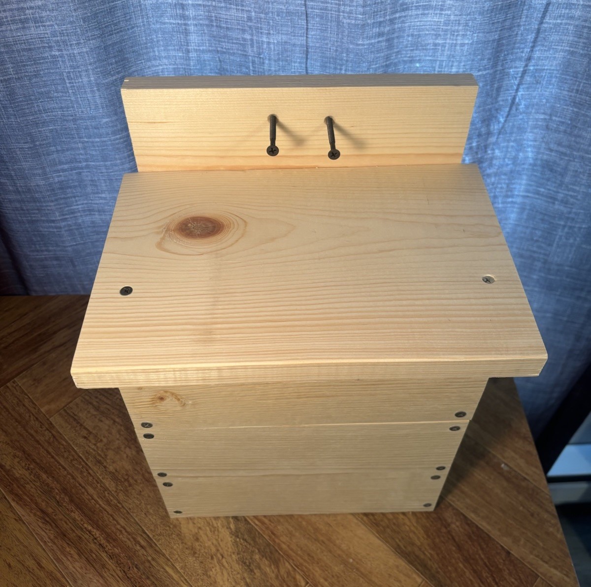 Large Backyard Squirrel House Nesting Box - Wooden Wildlife Box Fully Installed