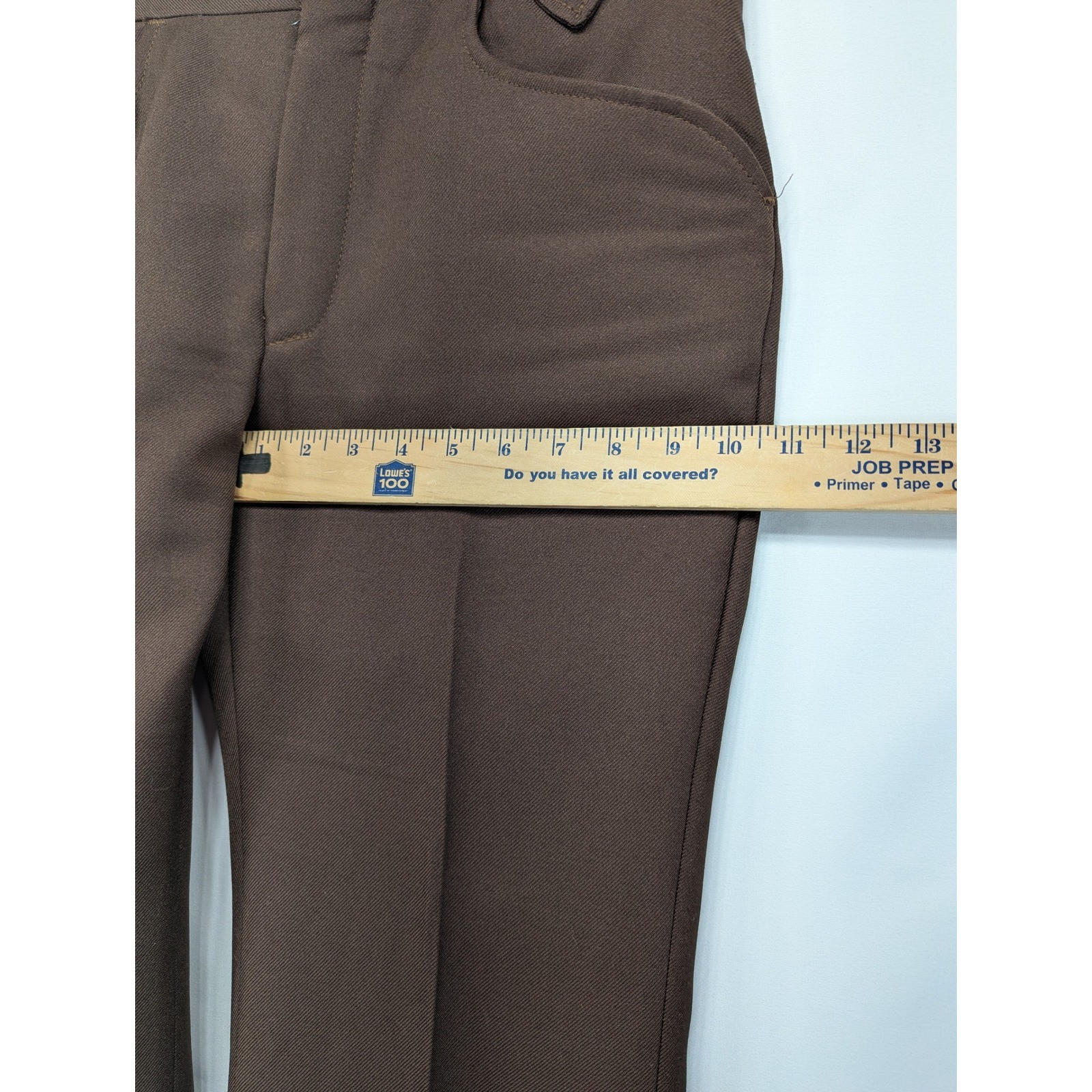 Vintage Wrangler Mens Brown Western Dress Slacks Wide Leg USA Made 32x31 WS100BN