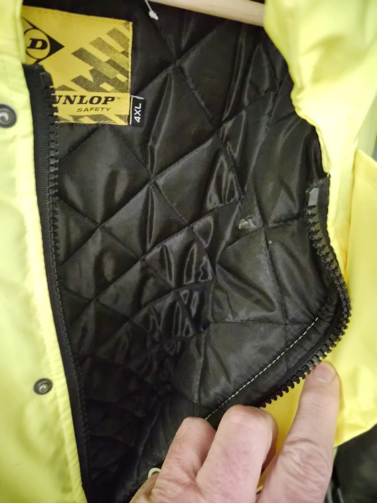 Yellow Safety Jacket 4XL DUNLOP